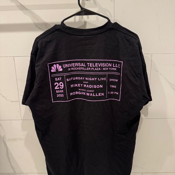 SNL Season 50 Concert Tee | Mikey Madison & Morgan Wallen - Picture 1 of 2